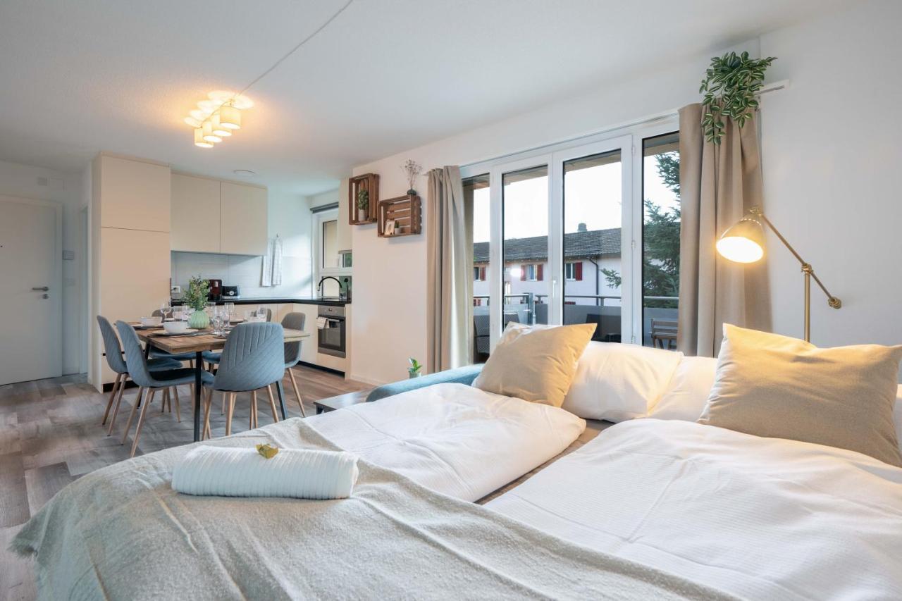 Moderne Wohnung Mit Parkplatz - Top Floor オスターミュンディゲン エクステリア 写真